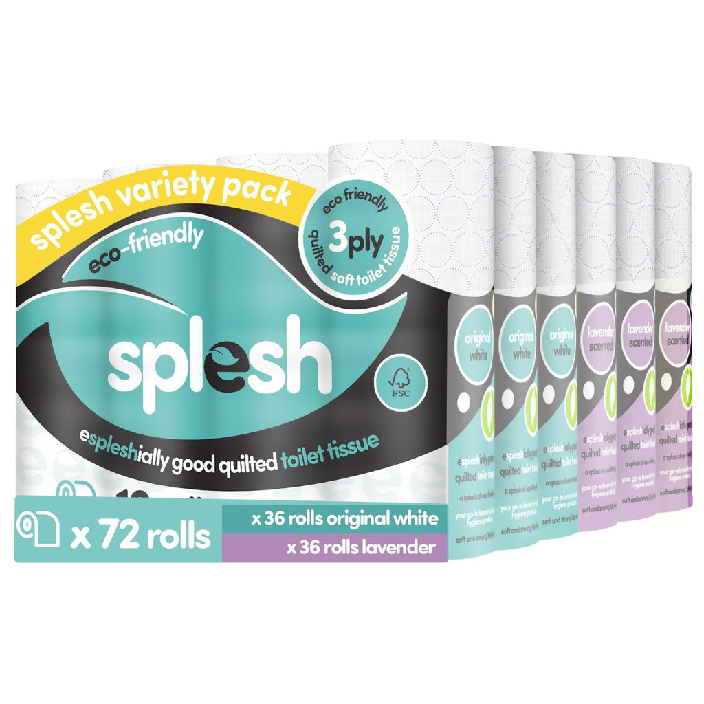 Pick & Mix Splesh Super Saver 72 Toilet Rolls Variety Pack