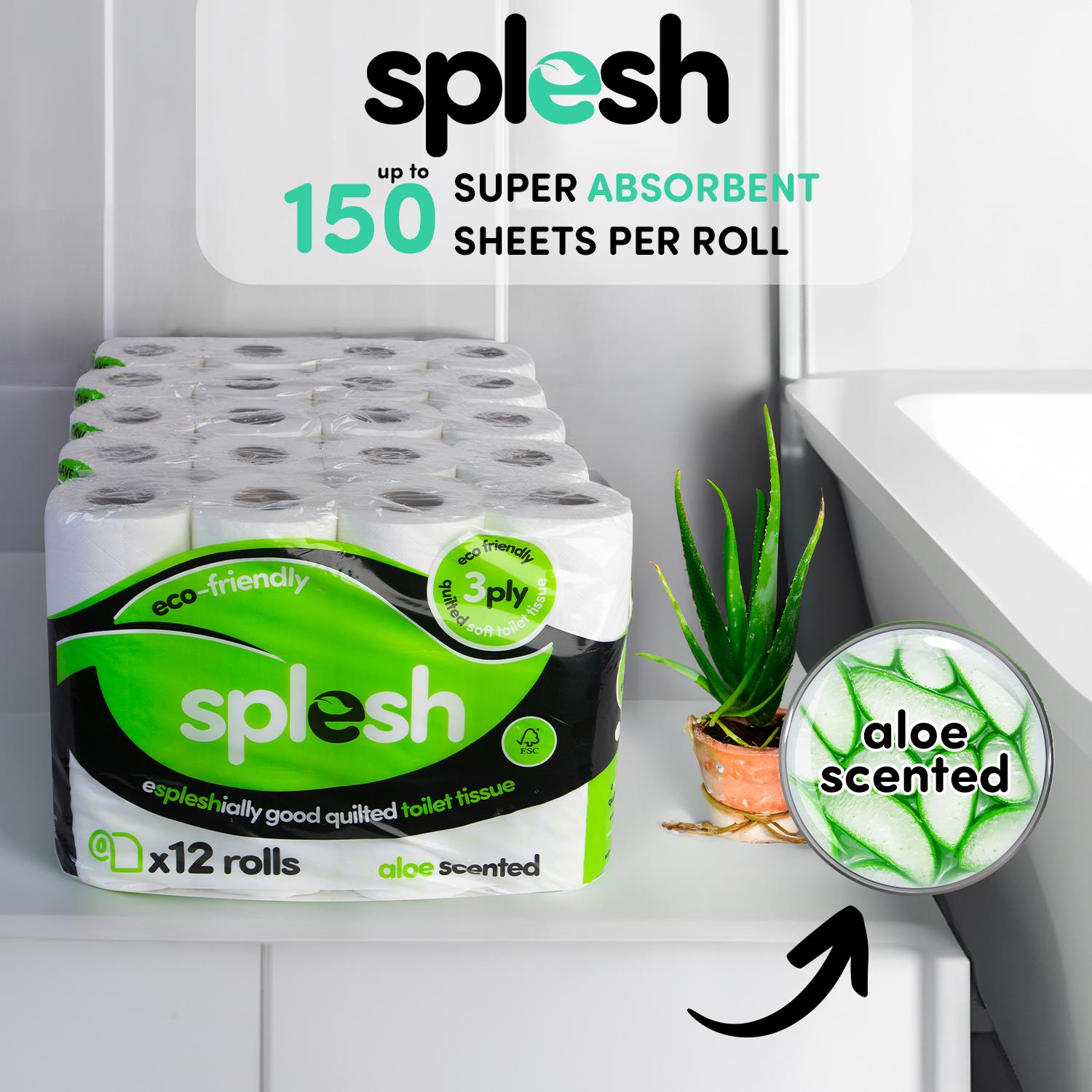 Pick & Mix Splesh Super Saver 72 Toilet Rolls Variety Pack