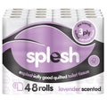 Splesh Toilet Roll Soft & Quilted 3-Ply Lavender Scented Toilet Tissue, 48 Rolls